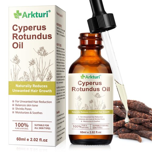 Cyperus Rotundus Oil, Cyperus Rotundus Oil for Hair Removal, Reduces Unwanted Hair Growth, Moisturizing Soothing Skin, Shrink Pores, Reducing Body Hair Growth Cypress Rotundus Oils for All Skin Types
