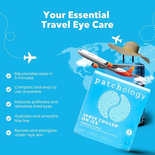Patchology Iced Cooling Under Eye Mask Patches - Firming & Soothing Eye Gels with Peptides & Cloudberry Oil | Hydrating Eye Pads (5 Pairs)