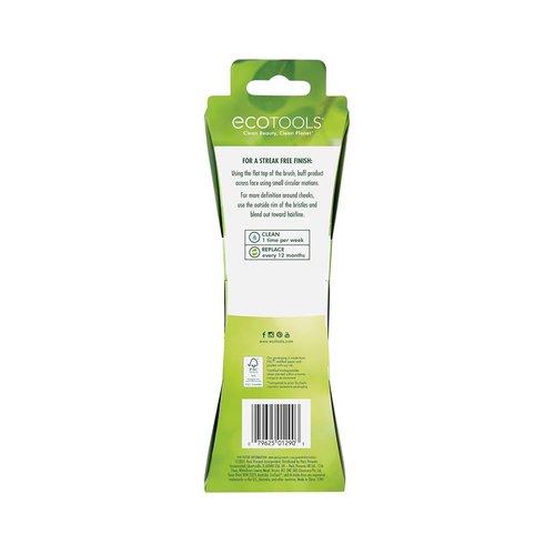 EcoTools Buffing Brush Set - Soft Custom Cut Bristles for Cream or Powder Foundation | Pack of 2