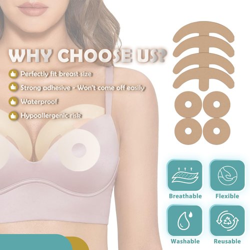 Silicone Scar Sheets for Breast, 16 Pieces Of Reusable Silicone Breast Scar Sheets, Effective Postoperative Scar Healing Solution, Promote Healing, Reduce Scar