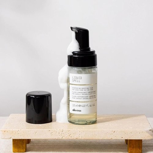 Davines Liquid Spell | Volumizing Treatment for Fine Hair - Thickens & Strengthens with Heat Protection - 4.23 Fl Oz