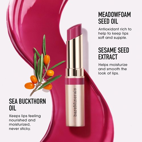 bareMinerals Dewy Lip Gloss-Balm | Hydrating Tinted Lip Balm Hybrid for Soft, Smooth Lips - 24HR Shine & Moisture