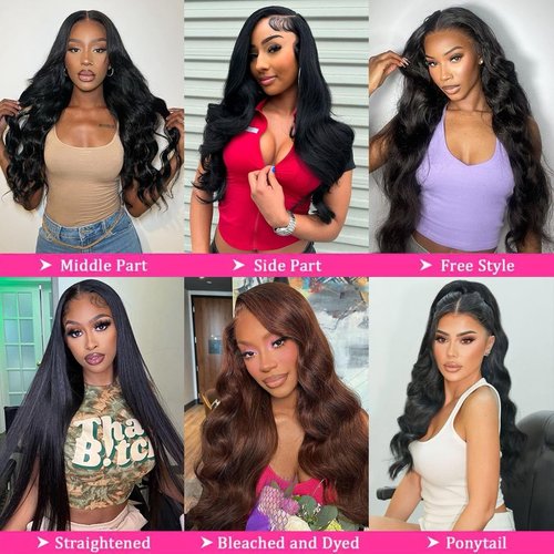 PIAPIA 16A Raw Body Wave Human Hair Bundles Human Hair 100% Unprocessed Brazilian Boutique Virgin Hair Extensions,Double Wefts,Triple Lifespan (Body Wave 1 Bundle, 16 inch)