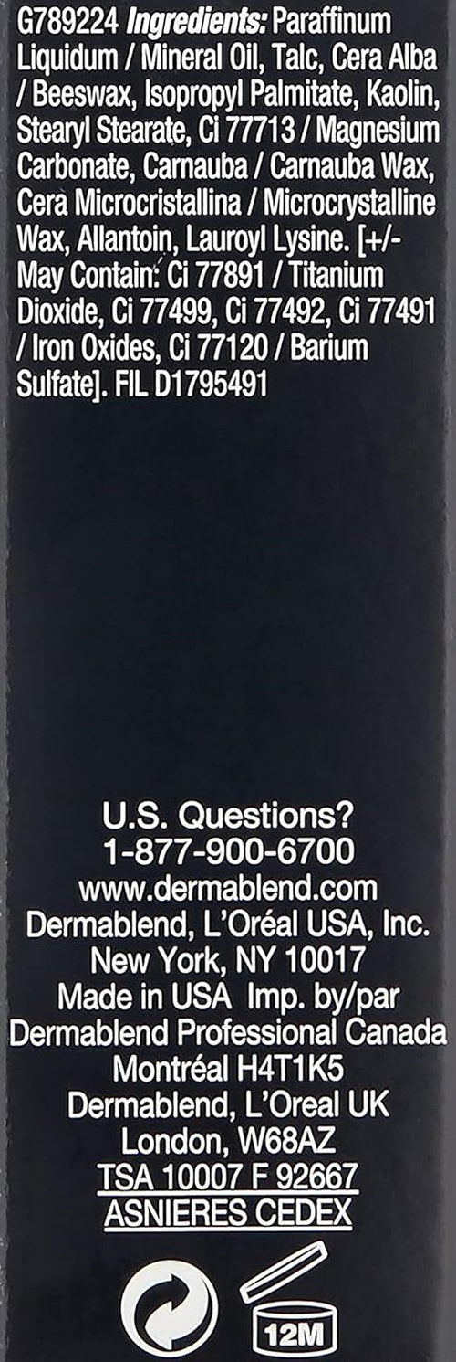 Dermablend Quick-Fix Body Makeup Stick - Full Coverage, Water-Resistant Concealer for Imperfections & Tattoos | 0.42 Oz
