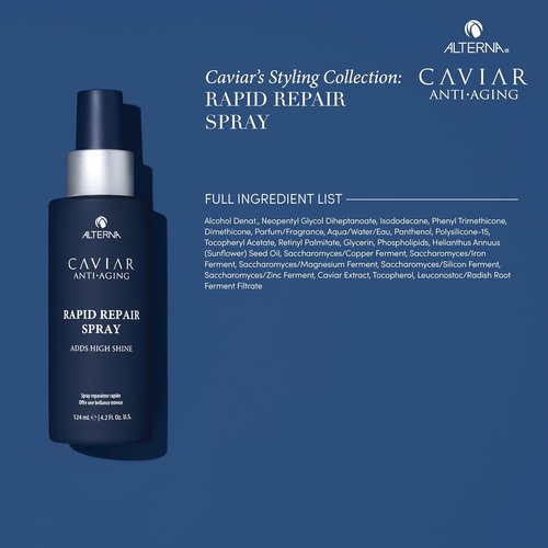 Alterna Haircare CAVIAR Anti-Aging Rapid Repair Spray - Instant Shine & Humidity Protection | 4.2 Fl Oz