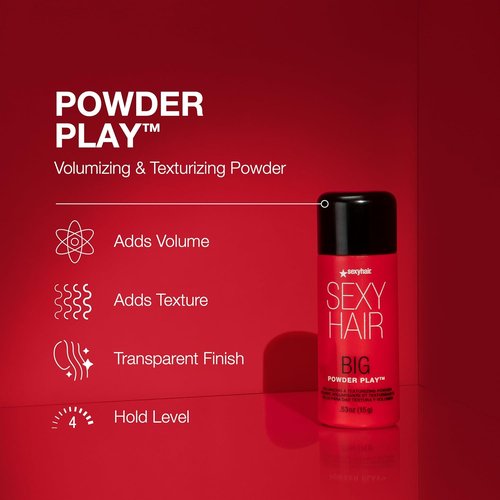 SexyHair Big Powder Play Volumizing Powder - Colorless, Fragrance-Free, Instant Lift | 0.53 Oz