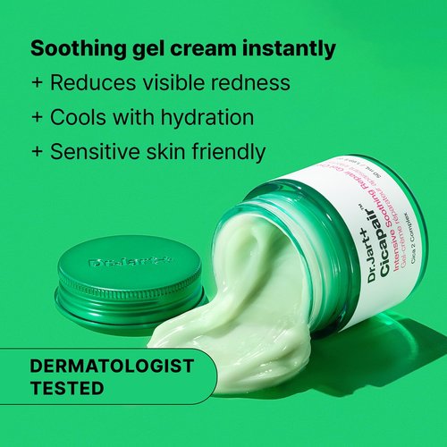 Dr.Jart+ Cicapair Cooling Gel Korean Face Moisturizer for Redness and Sensitive Skin with Centella Asiatica | Korean Skin Care, 1.69 Fl Oz