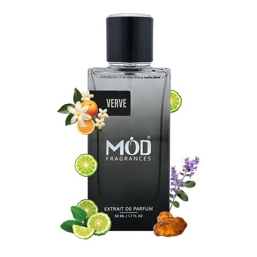 Mod Fragrances Verve Perfume for Men - Extrait de Parfum | Vegan & Cruelty-Free Fresh Scent | 50ml