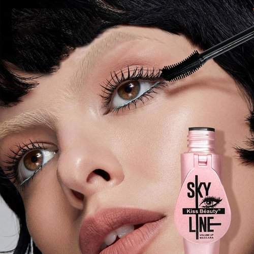 Skiennix Black Natural Eye Makeup Mascara - Defines Lashes, Cruelty-Free & Vegan, 1 Count