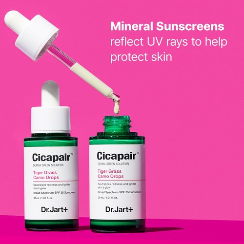 Dr.Jart+ Cicapair Tiger Grass Camo Drops Tinted Serum SPF 35 with Centella Asiatica | Skin Tint | Korean Skin Care Makeup Hybrid, 1.01 Fl Oz