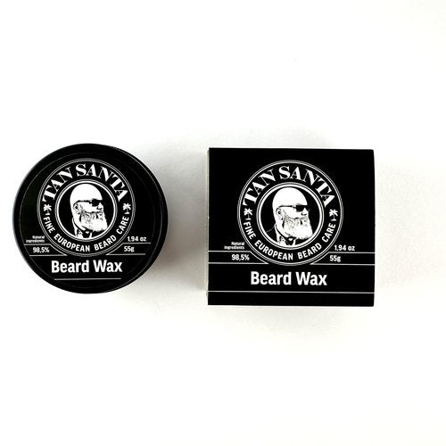 Tan Santa Beard Wax/Balm/Butter for Men With Bergamot Oil and Beeswax - Softener and Moisturizer for the Modern Man