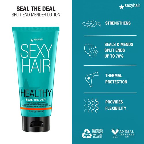 SexyHair Healthy Seal The Deal Split End Mender Lotion - Nourishes & Repairs All Hair Types