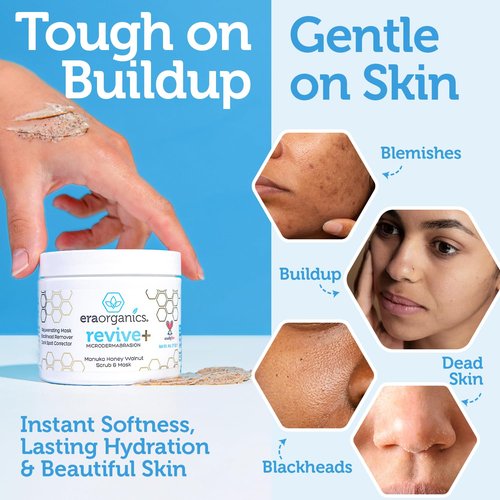 Manuka Honey Exfoliating Face Scrub - Gentle Microdermabrasion for Smooth, Soft Skin | 2oz
