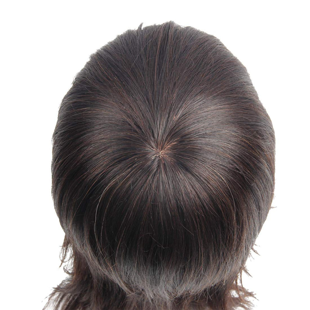 Zenyinfa Male Mannequin Head 100% Human Hair Training Doll Head for Hair Styling Cosmetology Manikin head for Cutting with Clamp Stand