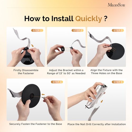 MelodySusie Clip-On Nail Drill Holder with 10 Drill Bits Holes,Acrylic Base Stand for All Clip-On Electric Nail File,Especially for SC300F,SC320H,SC320F,SC320D,SC330G,SM330G,SC320C,MM400D,MB420G