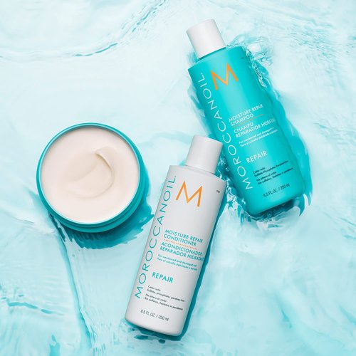 Moroccanoil Moisture Repair Shampoo - Deep Hydration for Damaged Hair | 8.5 Fl Oz