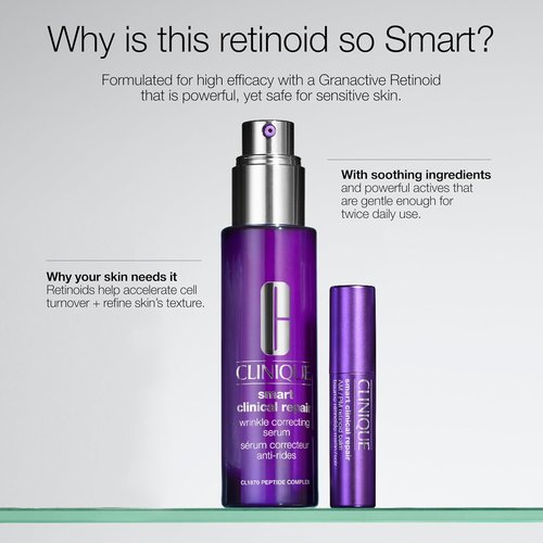 Clinique Smart Clinical Repair Retinoid Balm - Hyaluronic Acid Formula for All Skin Types | Softens & Plumps Fine Lines | 0.11 Ounce