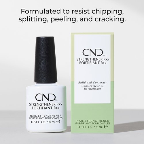 CND™ Strengthener RXx, Nail Strengthener for Tougher, Stronger Nails & Protection for Thin Nails, 0.5 Fl Oz
