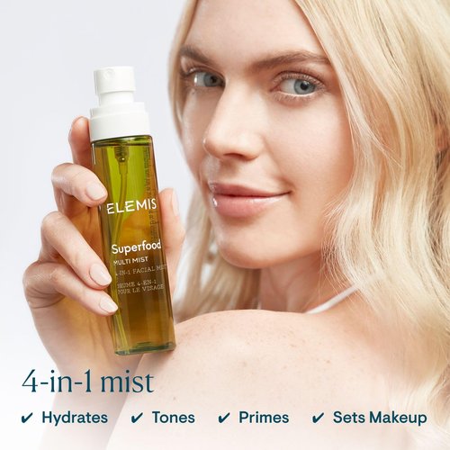 ELEMIS Superfood Multi Mist - Toning & Setting Facial Spray for Radiant Skin | 3.3 Fl Oz