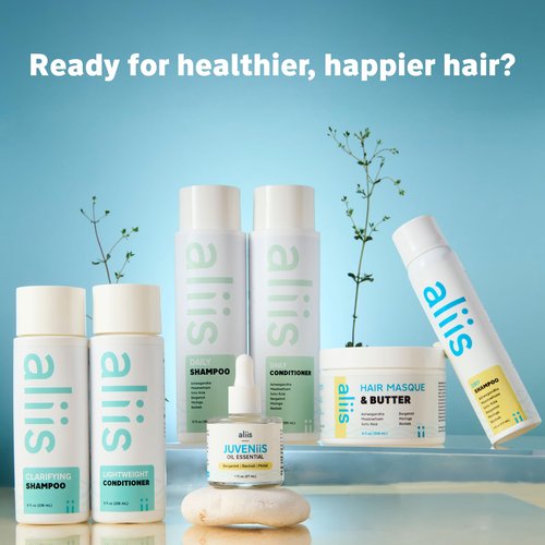 ALIIS Hair Masque & Butter – Deep Moisture Treatment for Dry, Damaged, or Frizzy Hair | Restorative, Plant-based, Color-Safe Hair Mask | Sulfate-Free | 8 oz
