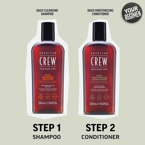 American Crew Conditioner - Daily Moisturizer for Men | Naturally Derived Vegan Formula, Citrus Mint, 33.8 Fl Oz