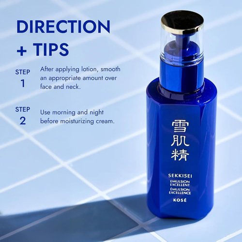 SEKKISEI Hydrating Face Serum - Excellent Emulsion for Glowing Skin | 4.7 Ounce (140mL)