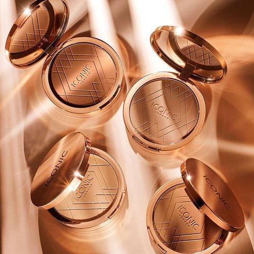 ICONIC LONDON Ultimate Bronzing Powder | Silky Powder, Flawless Matte Finish Bronzer Cruelty-Free, Vegan Makeup, (Medium Bronze) 0.59 oz