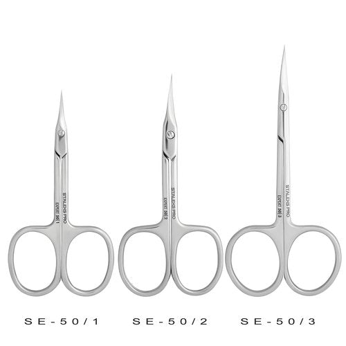 Staleks Pro Expert 50 Type 3 Professional Cuticle Scissors - Pack of 1 - Model SE-50/3