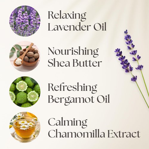 Nurture by Nature New Mom Self Care Gift Set with Body Scrub, Lavender Pillow Spray, Sleep Mask, Body Butter, Shower Gel & Bath Salts - Vegan Friendly - Stocking Stuffer, Baby Shower Gift Basket