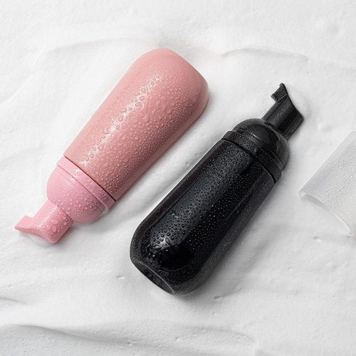 Owlyee 2oz Foam Bottle, Empty Travel Foaming Pump Dispenser for Hand Soap, Lash Cleanser, Shampoo (3PCS, Black)