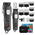 HIENA PRO Professional Hair Clippers for Men Rechargeable Barber Clippers & Trimmers Set, Cordless Hair Clippers Kit with LCD Display, Gifts for Men