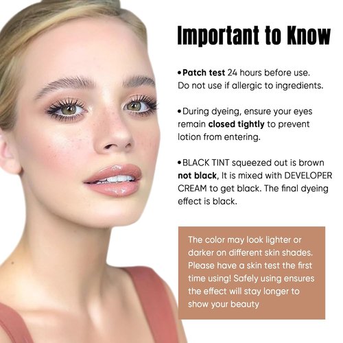 Skiennix Lash Color Kit - Instant Black Eyelash Dye 8ml | Easy Application for Natural Results