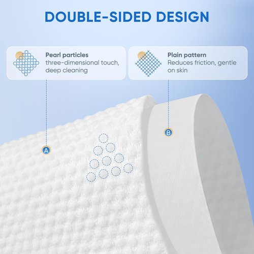 vammots Disposable Face Towels,Biodegradable Ultra Soft Washcloths for Sensitive Skin,Suitable for Facial Cleansing,Skin care and Makeup Removal,Lint-free,Trave,Daily Cleansing,100 Count