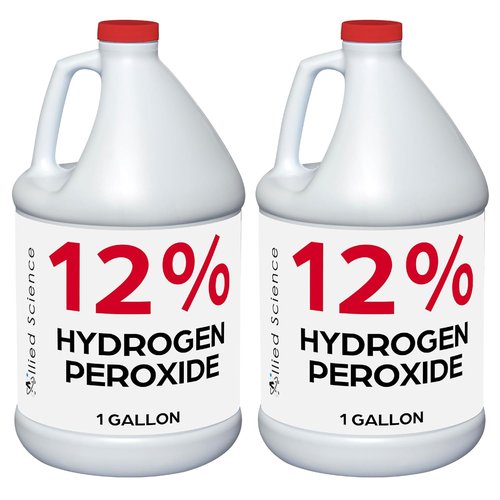 Allied Science 12% Food Grade Hydrogen Peroxide - 4X Stronger Solution for Home & Personal Care | 1 Gallon (2)