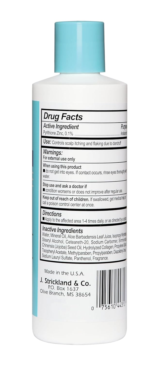 Sulfur 8 Medicated Anti-Dandruff Oil - Moisturizing Hair Lotion for Dry Scalp Relief | 8 Fl Oz