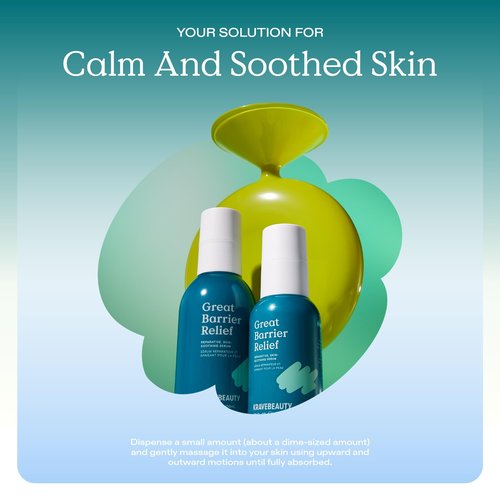 KraveBeauty Great Barrier Relief Serum for Dry or Sensitive Skin, Hydrates and Repairs the Skin Barrier, Soothing Facial Serum with Ceramides & Niacinamide, Fragrance Free, 45 mL