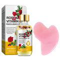 Vitamin E Oil, Vitamin E Oil for Face, Rose & Vitamin E Oil, Face Vitamin E Oil with Gua Sha Tools Set ﻿