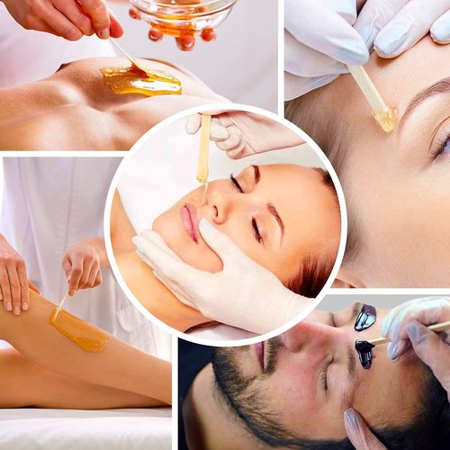 Mibly 600 Pcs Wooden Wax Sticks - Eyebrow, Lip, Nose Small Waxing Applicator Sticks for Hair Removal and Smooth Skin - Spa and Home Usage