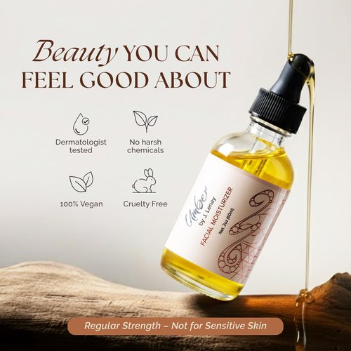 Umber By J. Lenay Facial Moisturizer Serum for Face - Hydrating & Anti-Aging Skin Care Serum - Helps Balance Sebum Production for Healthy Skin - For Dry & Sensitive Skins