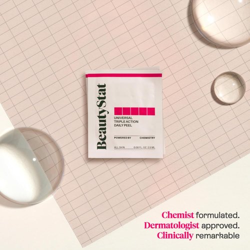 BeautyStat Triple Action Exfoliating Peel Pad - Gentle Daily Treatment for Uneven Tone, Fine Lines & Enlarged Pores
