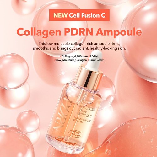 Cell Fusion C Collagen PDRN Ampoule - Salmon DNA Serum for Radiant Skin, Hydrating & Firming, 1.18 fl. oz. / 35ml
