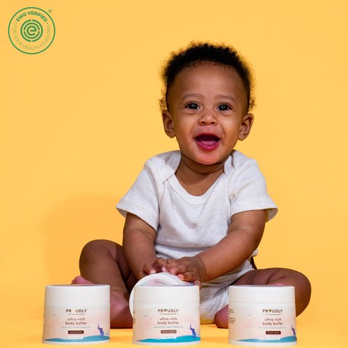 PROUDLY Ultra-Rich Body Butter by Gabrielle Union & Dwyane Wade, Lotion for Babies, Kids & Adults, Shea Butter & Argan Oil for Deep Moisture, Sweet Vanilla, 2-Pack