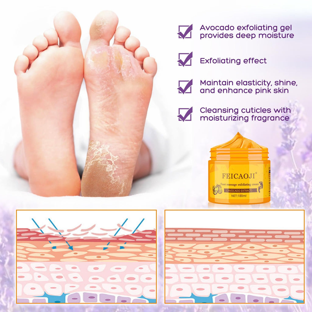 XIWEIOO Foot Callus Remover Gel Foot Files Kit Heel Foot Callus Remover Gel Exfoliator Dead Skin Remover Pedicure Foot Spa Products Home Pedicure Foot Spa Supplies for Rough, Dry, Cracked Skin