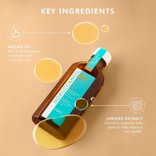 Moroccanoil Treatment Light - Nourishing Hair Oil for Fine Hair | 3.4 Fl Oz