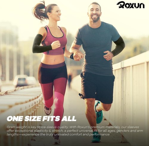 ROXUN Arm Sleeves - Cooling UV Sun Protection Compression for Men & Women | Athletic Fit