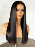 SUKRI Lace Front Wigs for Women Long Straight Synthetic Lace Front 26 Inch Heat Resistant Hair for Daily,Party,Cosplay((1B,T-part Lace)