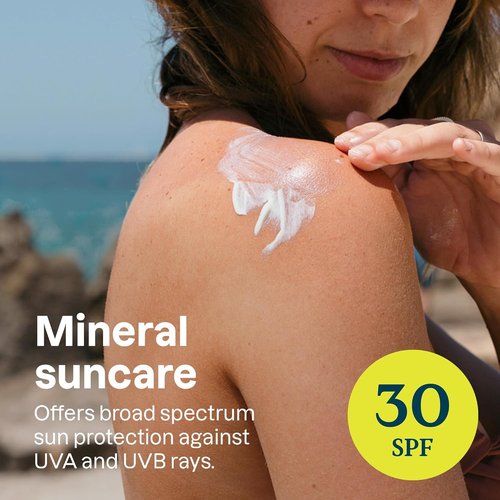 ATTITUDE Mineral Sunscreen - EWG Verified, Broad Spectrum UVA/UVB Protection, SPF 30, Unscented, 5.2 Oz