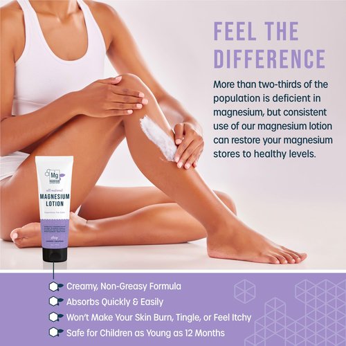 Lavender Scented Melatonin Magnesium Lotion for Sleep | 250 mg Zechstein Magnesium & 3 mg Melatonin per Teaspoon | 6 oz Bottle of Lavender Lotion | Relaxing Aromatherapy | Proudly Made in America
