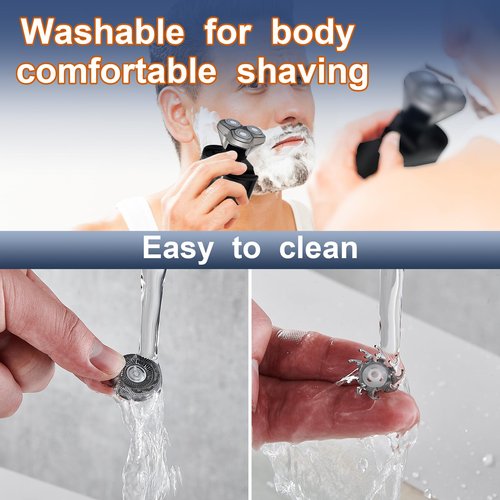 12Pcs Shaver Replacement Blades, Compatible with Skull Pitbull Shaver Gold/Silver/Platinum PRO, Super Close Shaving Heads.