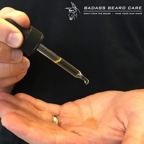 Badass Beard Care Beard Oil - The Outlaw Scent | All-Natural Formula for Soft, Healthy Beards - 1 oz